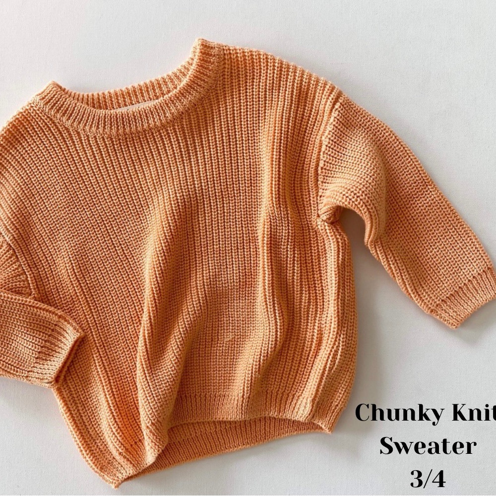Nwt dotdotsmile chunky knit sweater size 3/4